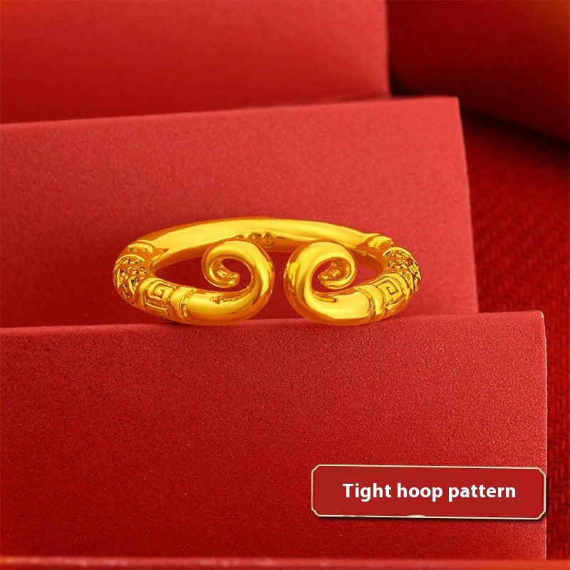 Vietnam Placer Gold Ring For Women Does Not Fade