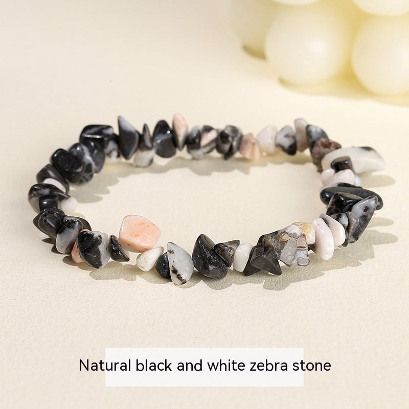 Handmade Natural Crystal Gravel Bracelet Agate Aventurine Irregular Chips Bracelet Women Unique Jewelry Gifts