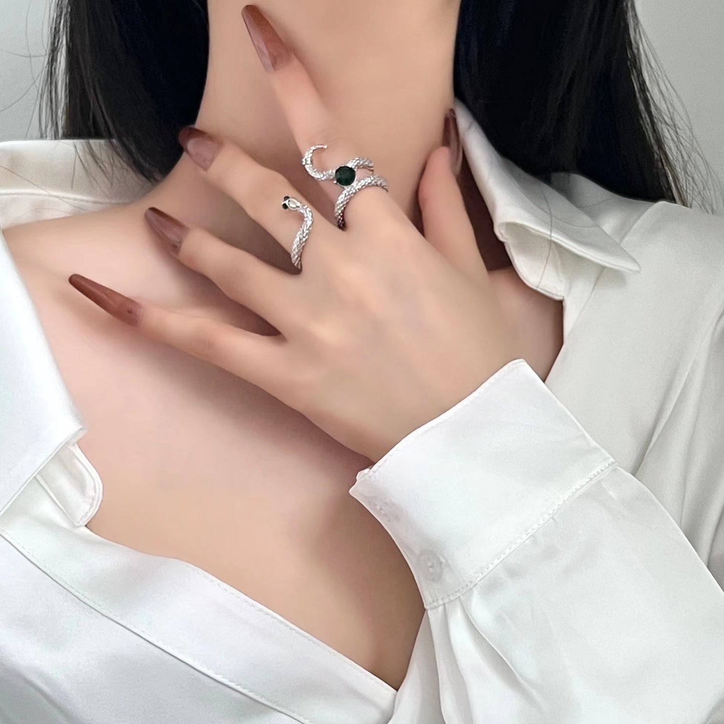 Men Women Personalized Joint Rings High Quality Alloy Electroplated Fashion Accessory Durable Versatile Elegant Piece