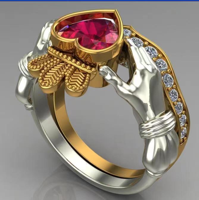 Womens Square Alloy Ring Rose Gold Plated Elegant Design for Everyday Wear and Special Occasions Fashion Daily