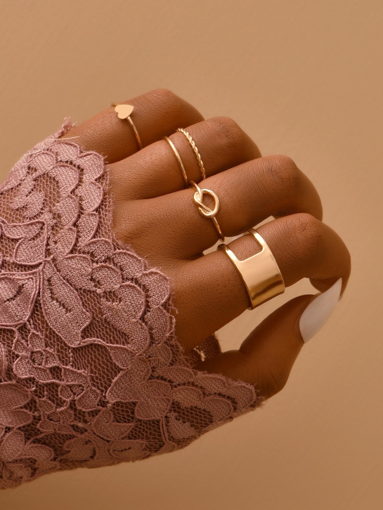 Metal Ring Set For Women Fashion Jewelry Knuckle Rings Trendy Multiple Ring Set Gift For Her Perfect Gift Idea