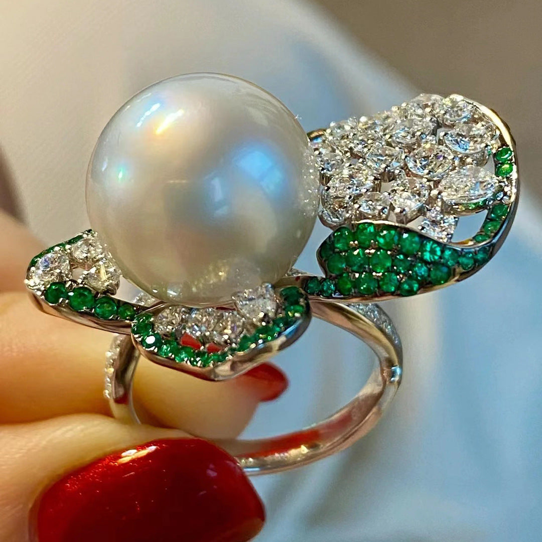 Women's Colorful Petal Ring