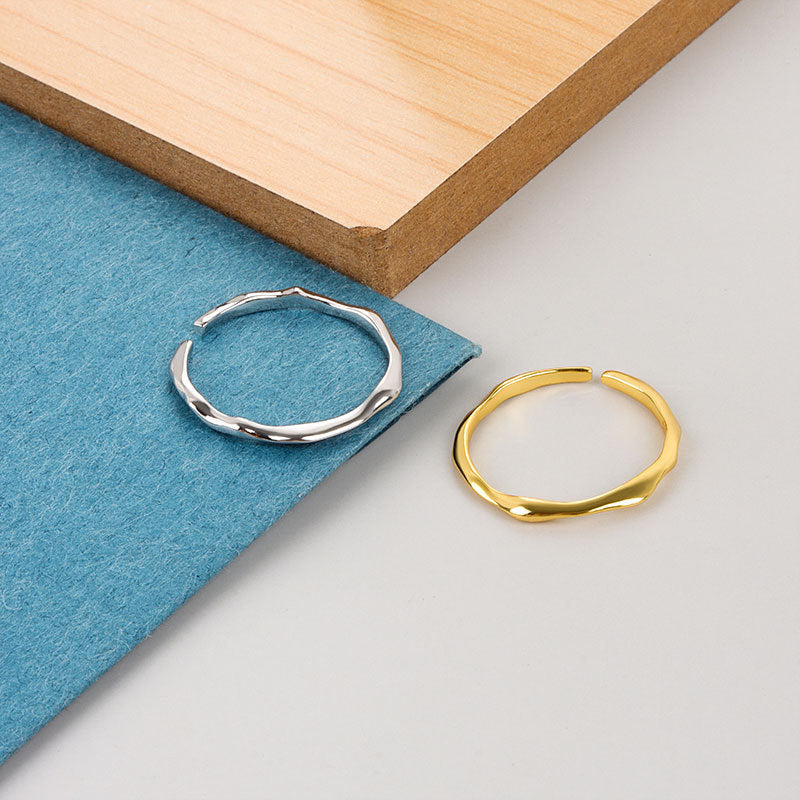 Geometric Copper Electroplated Ring For Women Fashion Jewelry Festival Wear Individually Packaged Ideal Gift Set