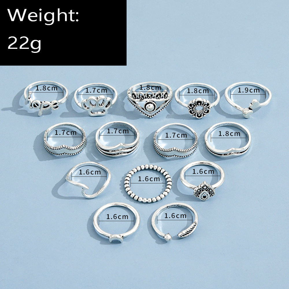 Womens Gold Plated Letter Ring European Fashion Jewelry Metal Initial Letter Personalized Statement Ring Women