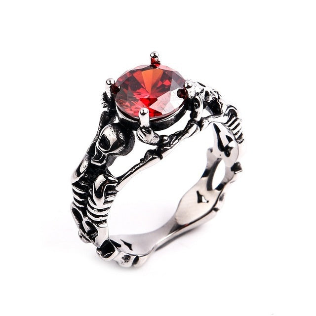 Womens Fashion Rings Set Retro Punkish Gothic Snake Dragon Animal Design Adjustable Alloy Rings Silver Jewelry