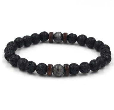 Vintage Volcanic Stone Beaded Bracelet Durable And Stylish For Daily Wear And Occasions For Everyday Style Use