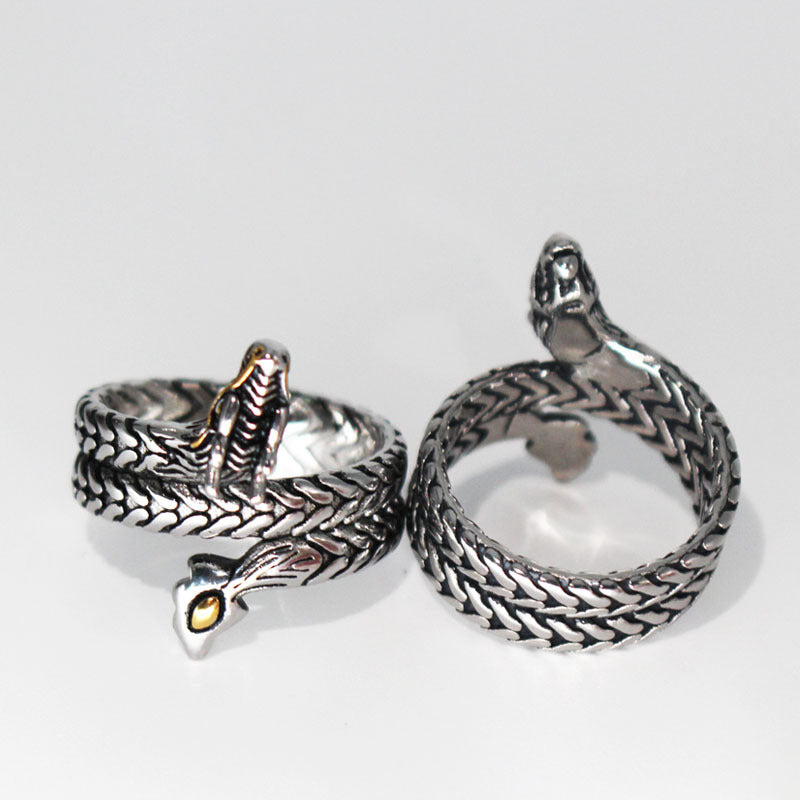 Mens Titanium Steel Ring Vintage Geometric Design Hand Jewelry Creative Band Ring For Him Daily Wear Accessory