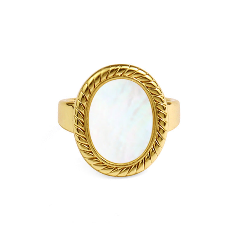 Retro European American Style Metal Texture Ring Gold Or Silver Women Adjustable Geometric Retro Jewelry Retro