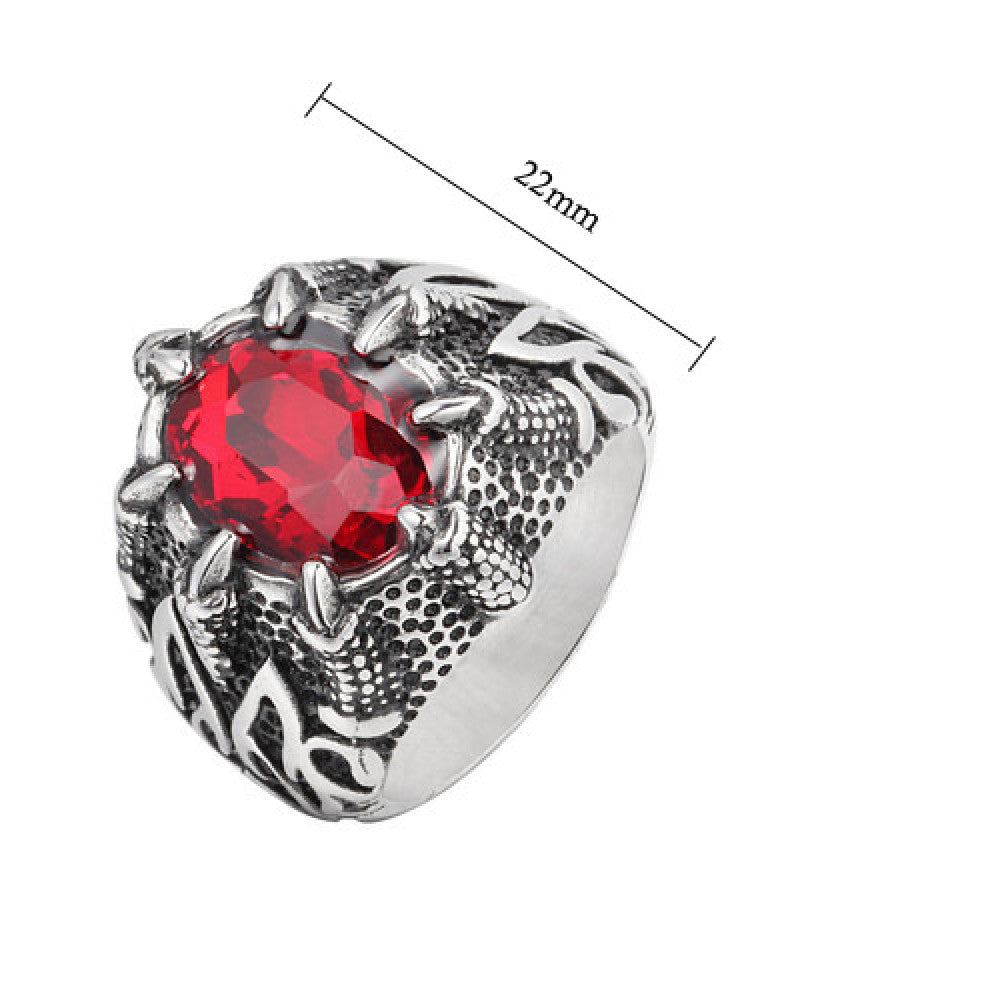 Men's Titanium Steel Ring Fashion Retro Wide Band Ring for Anniversary Gift or Statement Jewelry and Engagement Band Ring