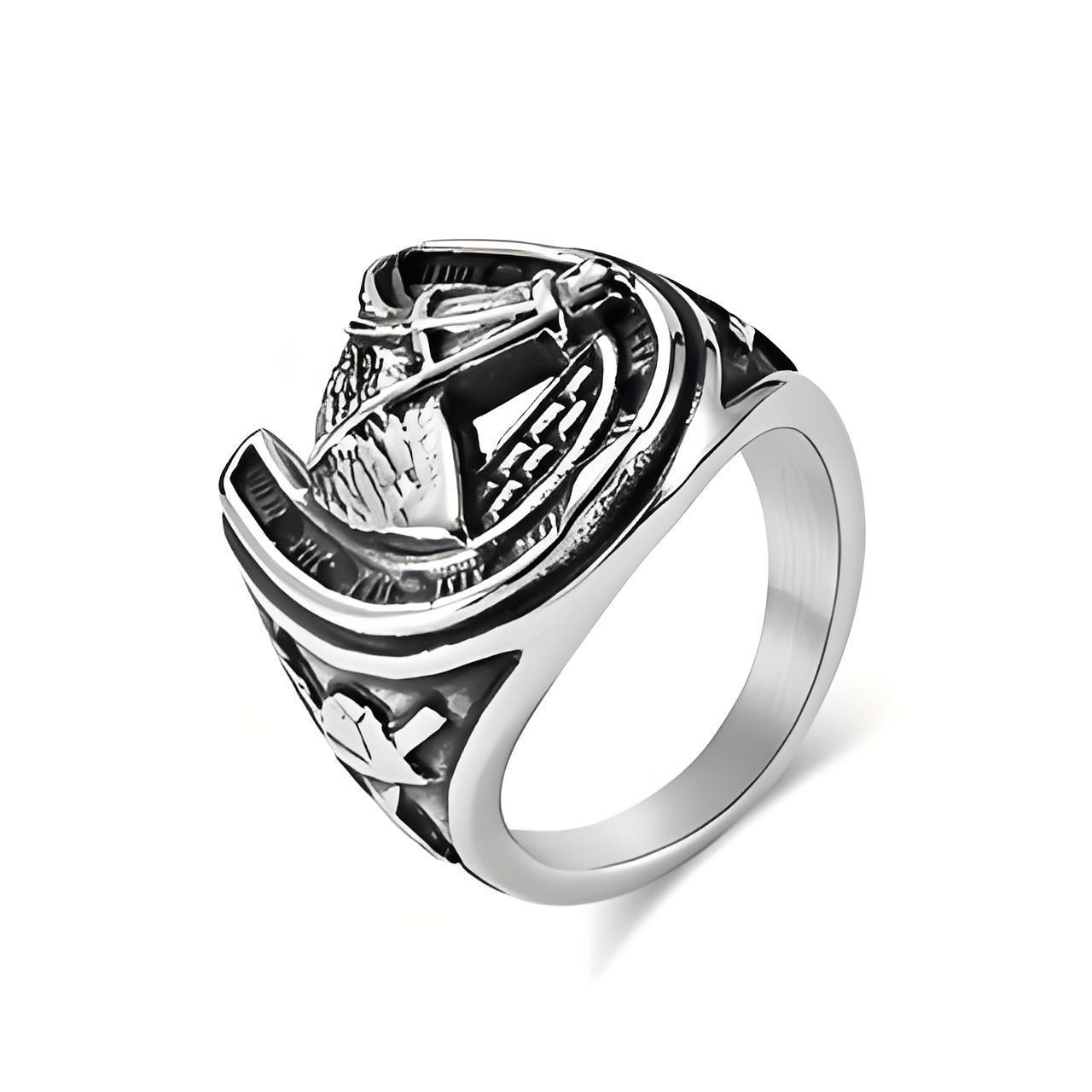 Horse Head Ring Stainless Steel Animal Design Retro Jewelry