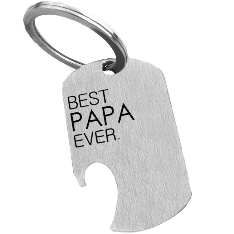 Titanium Steel Bottle Openers Keychain Durable Compact Key Accessory Convenient Everyday Carry Ring Attachment