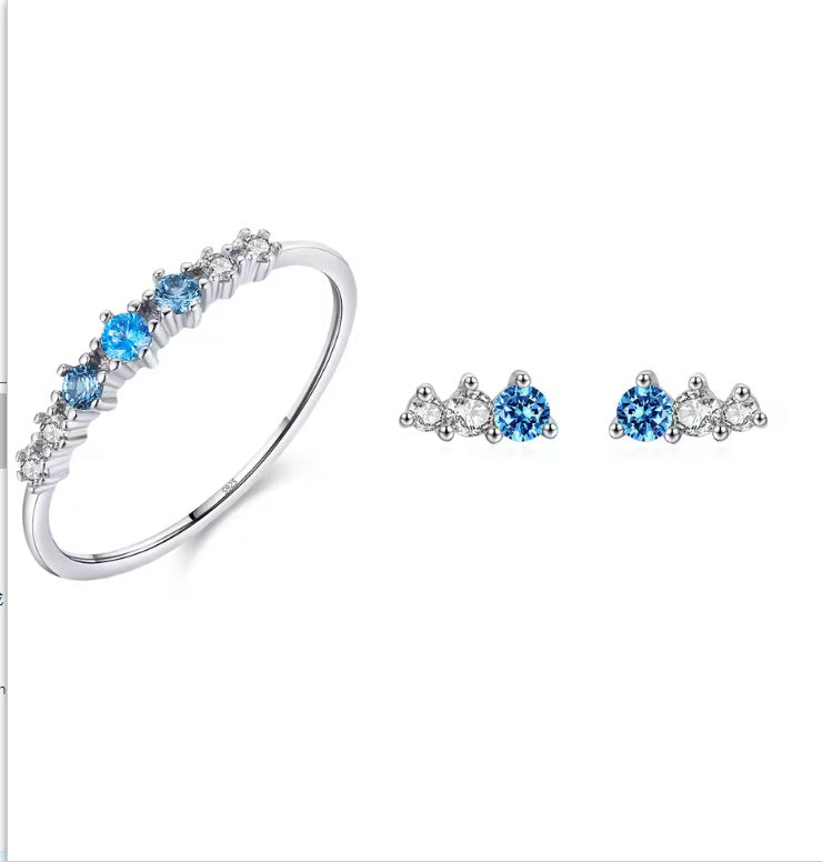 Sterling Silver Micro Inlaid Zircon Ring For Women Size 5 6 7 8 9 Elegant Sparkle Day To Night Jewelry Gift Idea