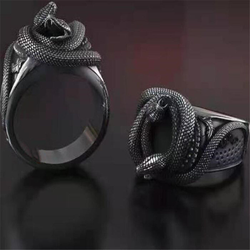 Geometric Python Ring Unisex Metal Hand Jewelry European American Design Sizes 6 7 8 9 10 11 12 13 Fashion Rings