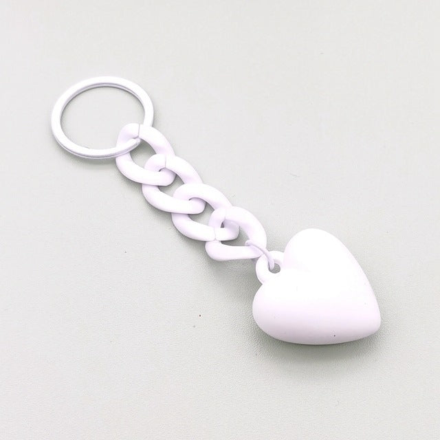 Heart Shaped Keychain Ring Graduation Gift Accessory Durable Key Holder For Bags Purses And More Stylish Gift Idea