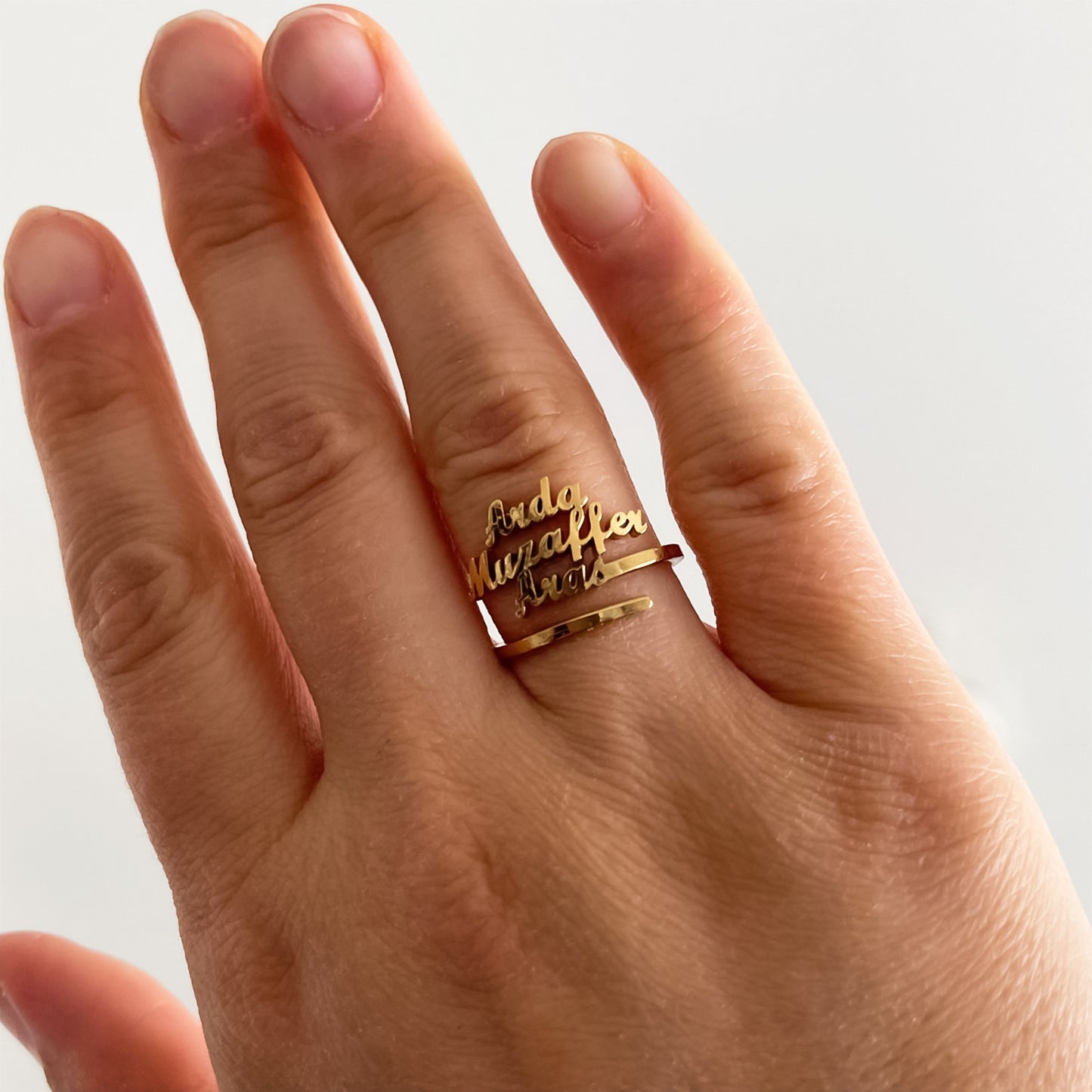 Stainless Steel Personalized Name Rings For Couples Unisex Adjustable Engraved Jewelry For Loved Ones Keepsake