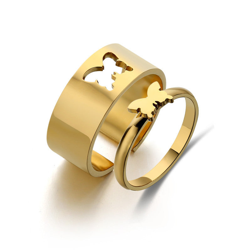 Simple And Versatile Titanium Steel Ring Geometric Design Gift Ready Packaging For Loved Ones Gift For Any Moments