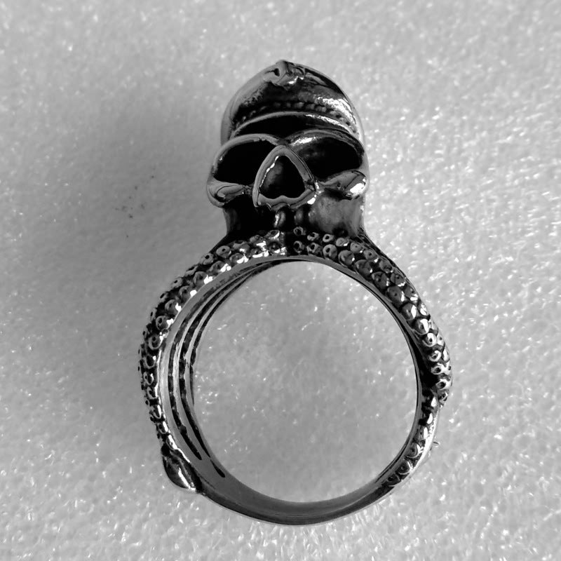 Octopus Skull Titanium Steel Rock Ring Mens Ring European American Styles US7 US8 US9 US10 US11 US12 US13 Ring