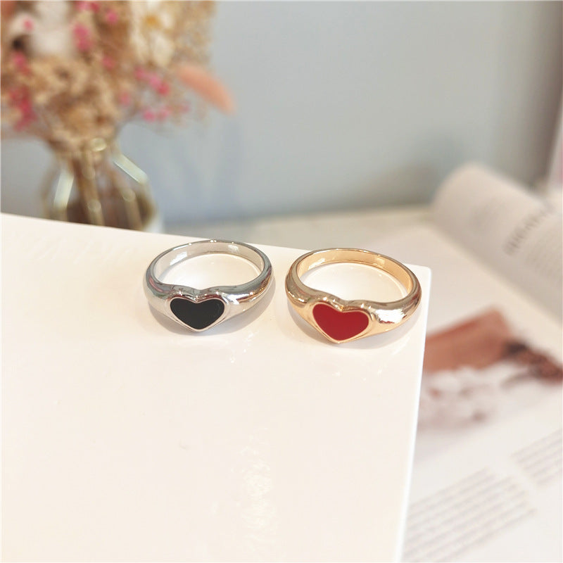 Womens Geometric Ring Hollow Metal Alloy Ring With Gems Electroplated Fashion Ring Elegant Design Party Trends