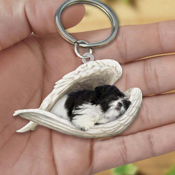 Dog Keychain Acrylic Fashion Accessory With Single Sided Printing Durable Key Ring 4 5 CMs Gift For Dog Lovers