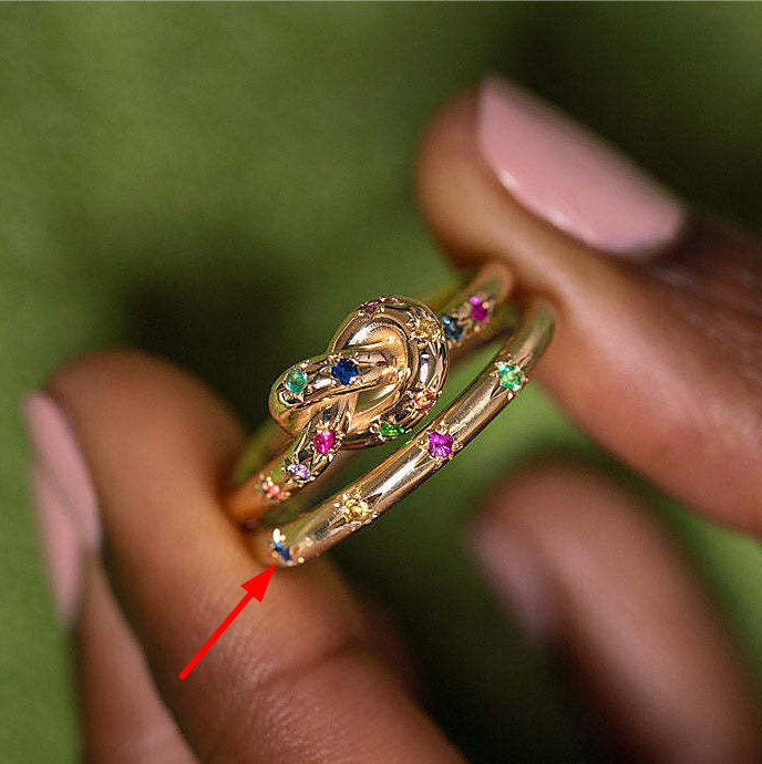 Copper Plated Gold Ring With Zircon Geometric Retro Style Size 6 7 8 Elegant Sparkle For Daily Wear Great Look