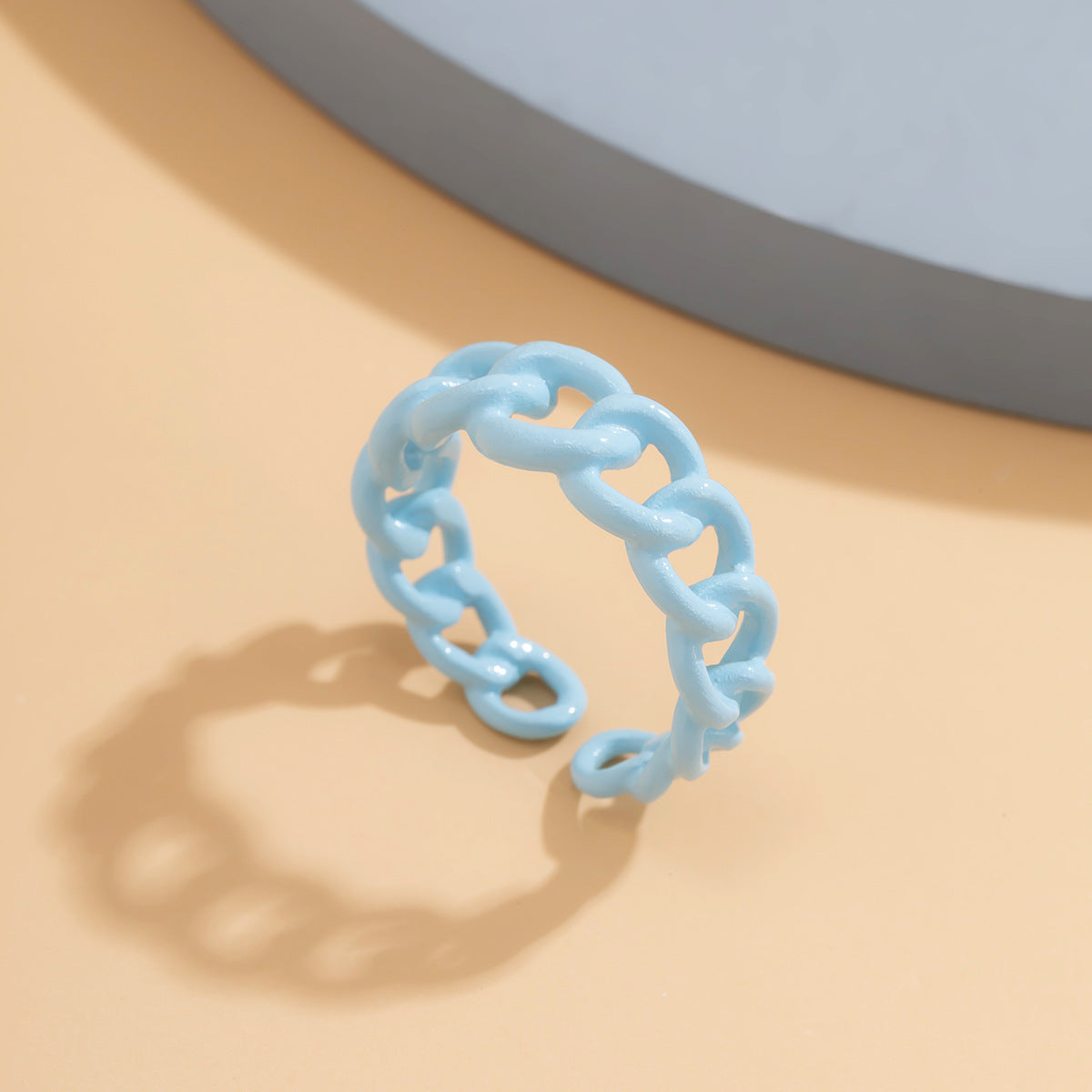 Macaron Dessert Ring Alloy Opening Adjustable Ring For Women Gift For Her Cute Fashion Accessory Jewelry Daily Wear