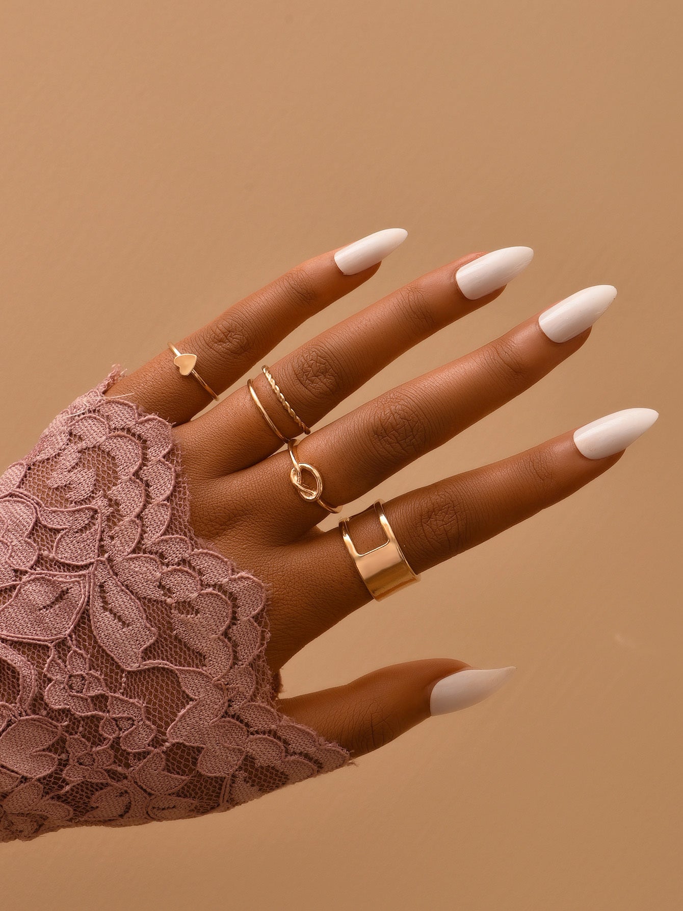 Metal Ring Set For Women Fashion Jewelry Knuckle Rings Trendy Multiple Ring Set Gift For Her Perfect Gift Idea