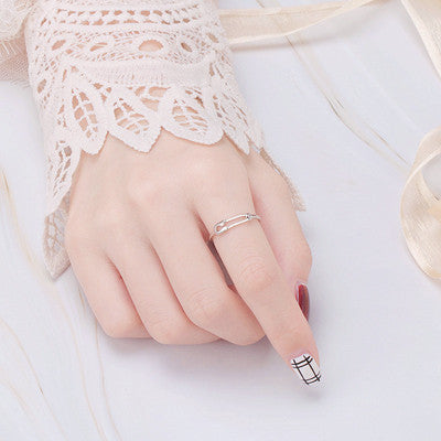 Womens Geometric Ring European Fashion Alloy Ring Electroplating Ring Individually Packed Ring For Women Girls