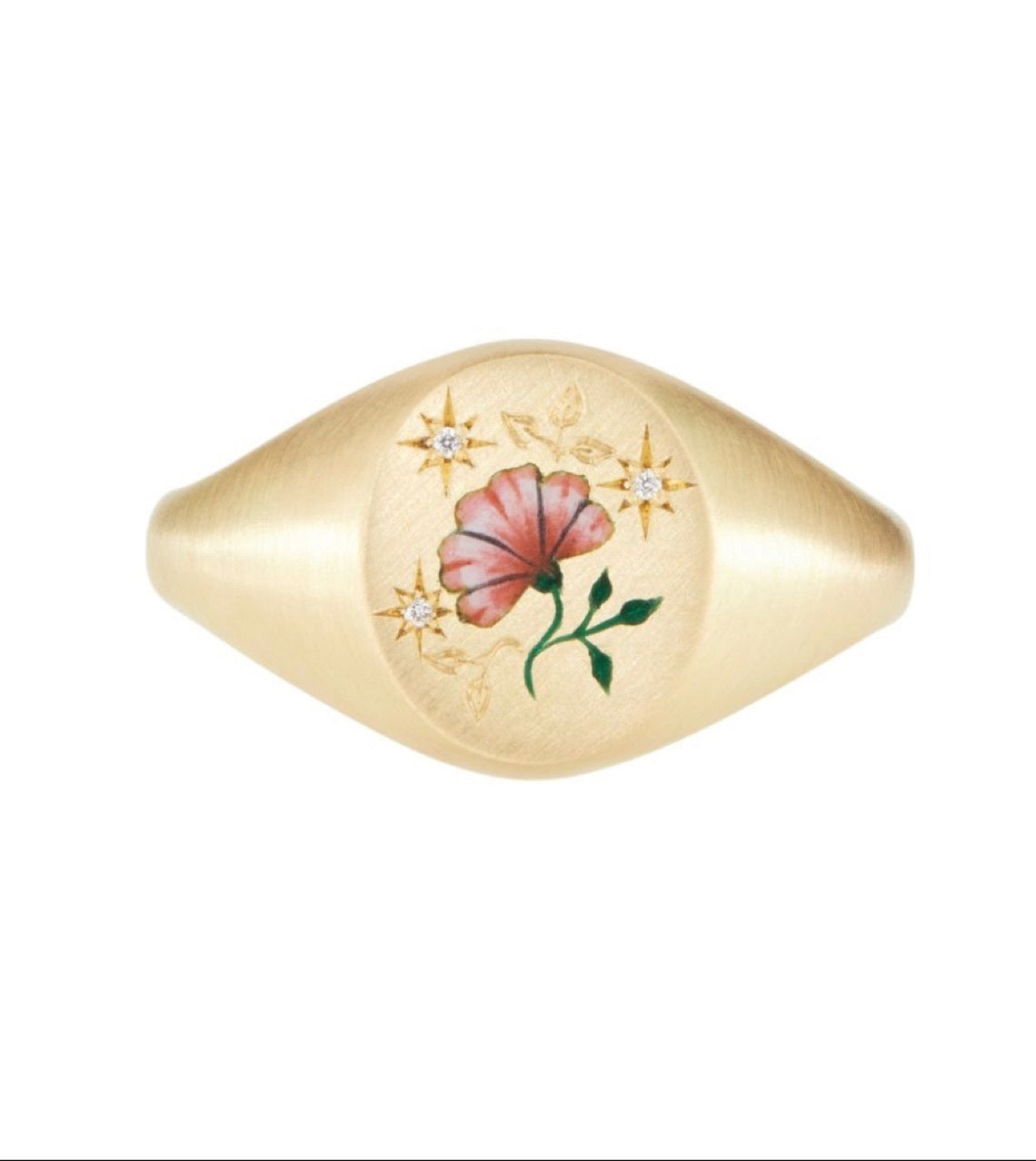 Womens Enamel Ring Stainless Steel Geometric Flower Snake Frog Rings 18K Gold Plated Jewelry Everyday Wearable