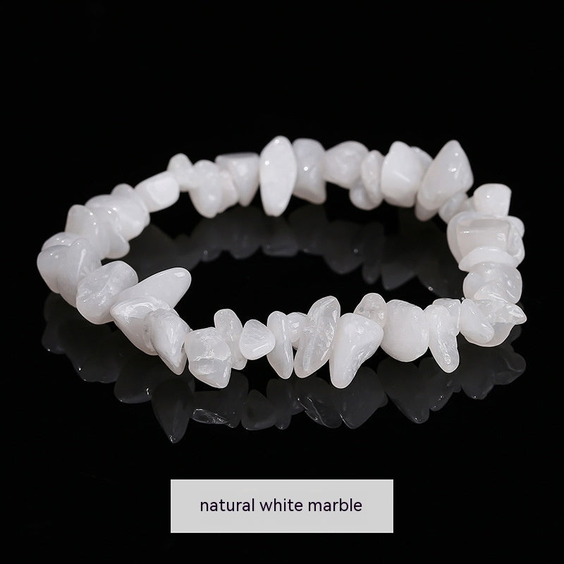 Handmade Natural Crystal Gravel Bracelet Agate Aventurine Irregular Chips Bracelet Women Unique Jewelry Gifts