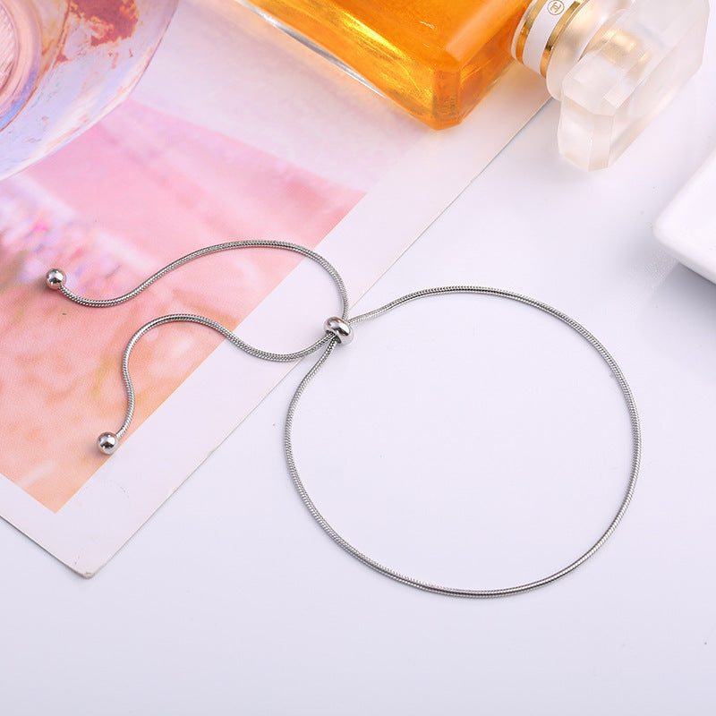 Geometric Alloy Bracelet For Women Adjustable Chain Jewelry Gold Tone Elegant Design Gift For Her Everyday Use