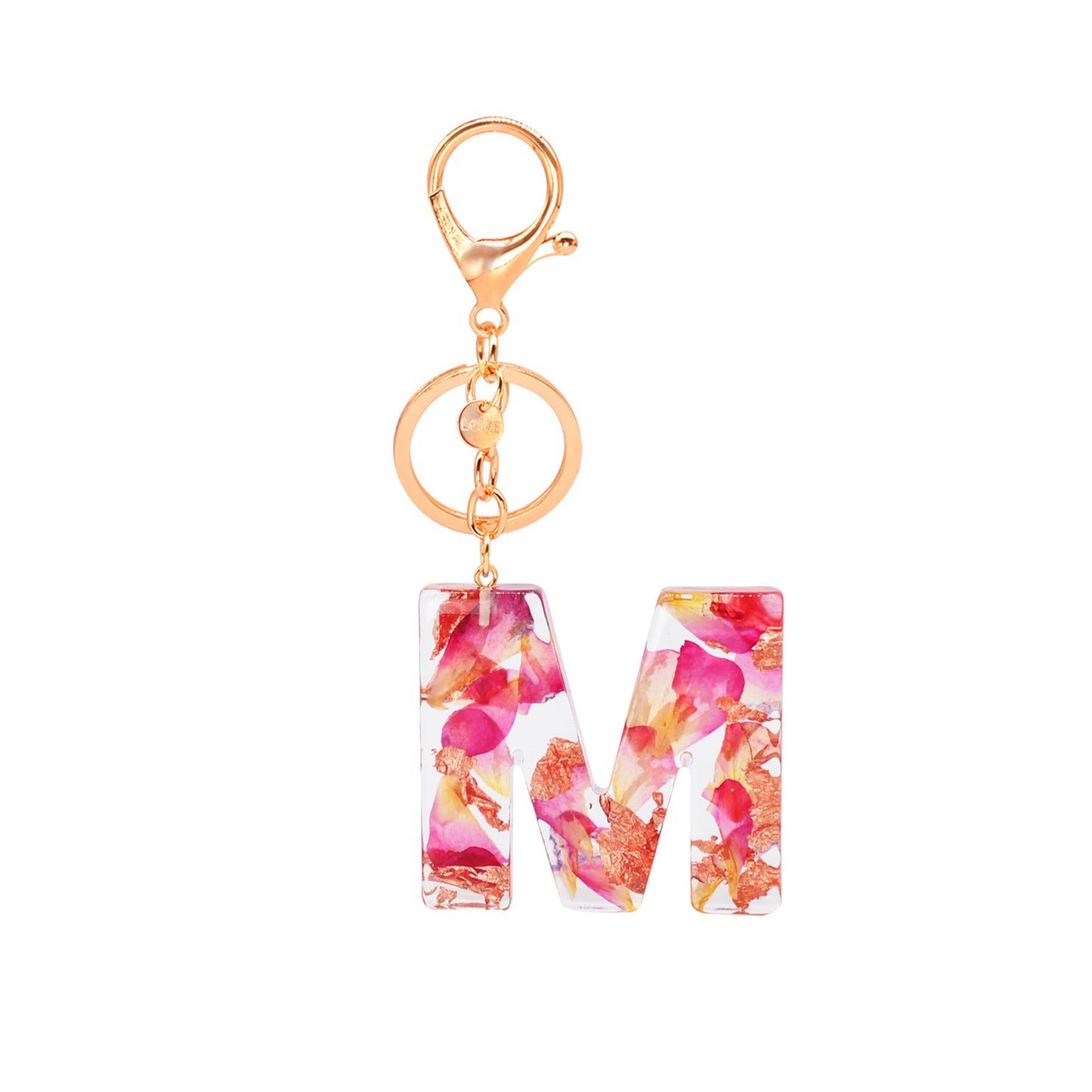 Resin Letter Keychain Initial Pendant English Alphabet Charm For Keys And Bags Backpacks Decoration For Travel