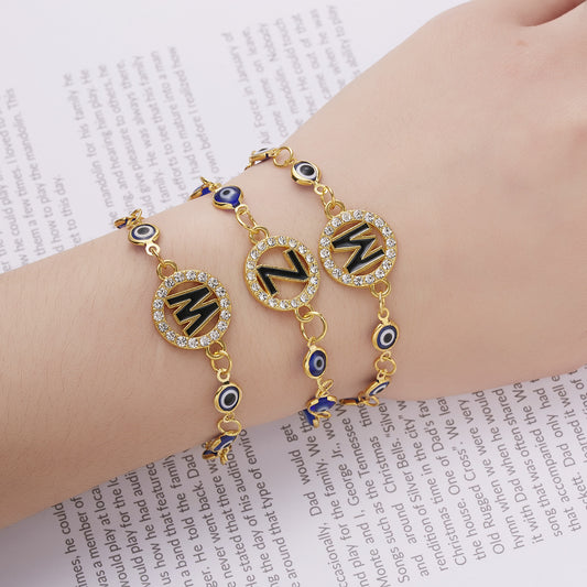 Geometric Alloy Bracelet Handmade Rhinestone Resin Adjustable Bracelet For Women And Girls Fashionable Jewelry