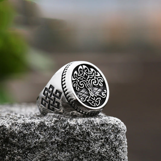 European And American Men's Titanium Steel Ring