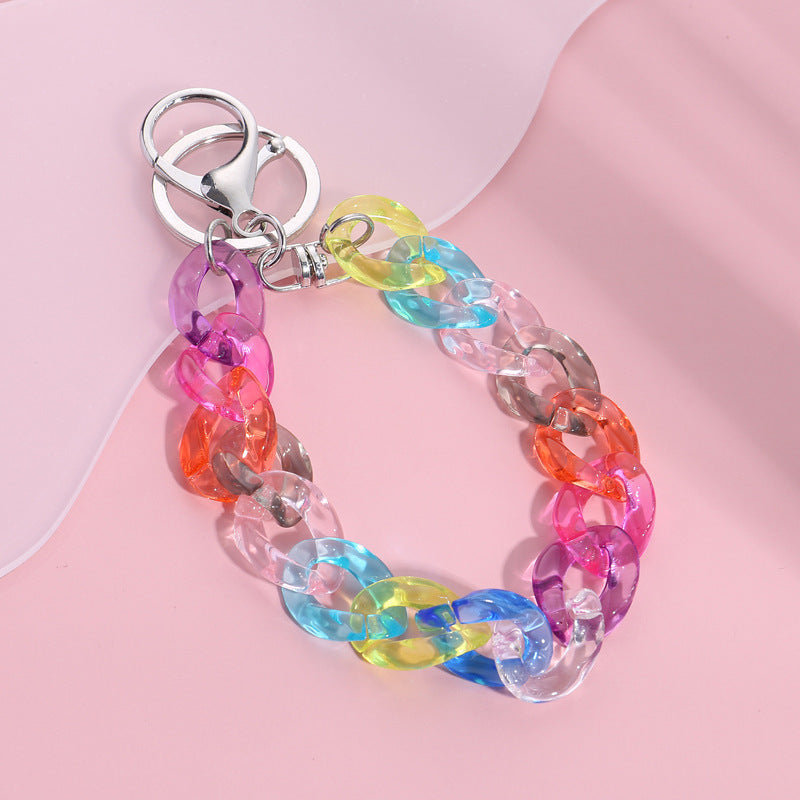 Acrylic Keychain For Bags And Clothing Cute Key Ring Accessory With Durable Chain Pendant Great For Backpacks And Bags