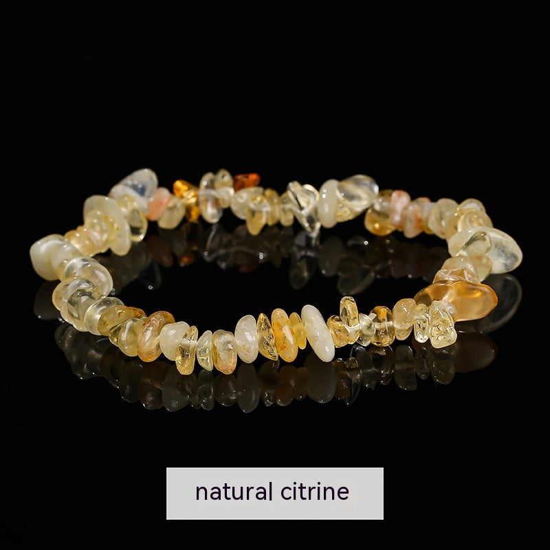 Handmade Natural Crystal Gravel Bracelet Agate Aventurine Irregular Chips Bracelet Women Unique Jewelry Gifts