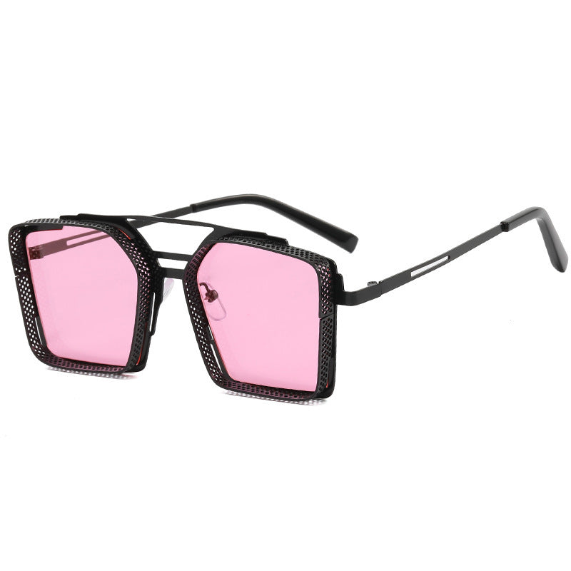 Mens Sunglasses Hollow Square Frame For Outdoor Sports