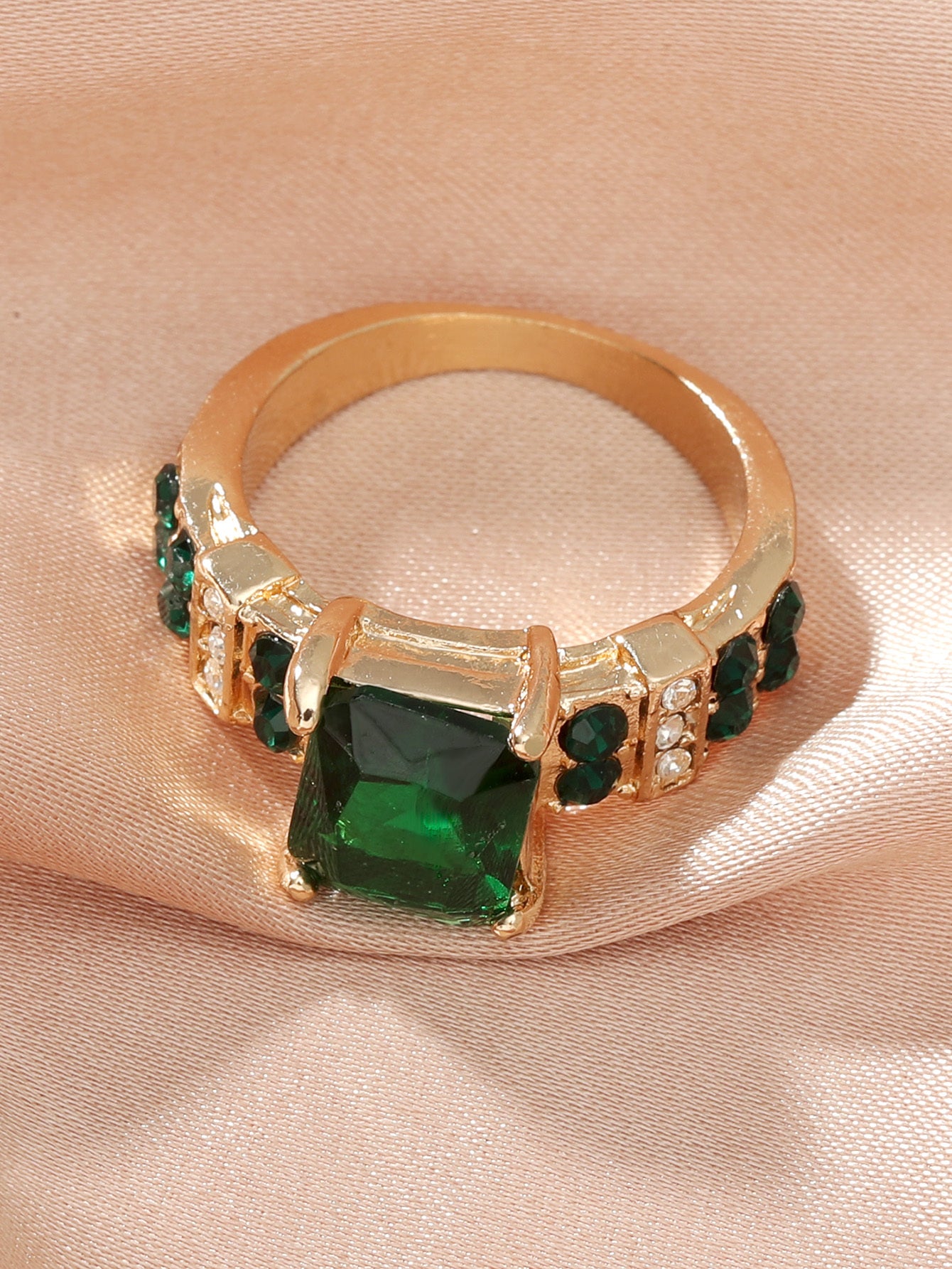 Personalized Solid Color Short Ring Copper Zircon Jewelry For Women X1 Must Have Fashionable Color Shown X Gem