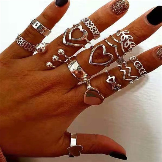 Womens Fashion Ring Plus Bracelet Sets Alloy Rings Stylish Accessory With Everyday Wear Plus Special Occasions