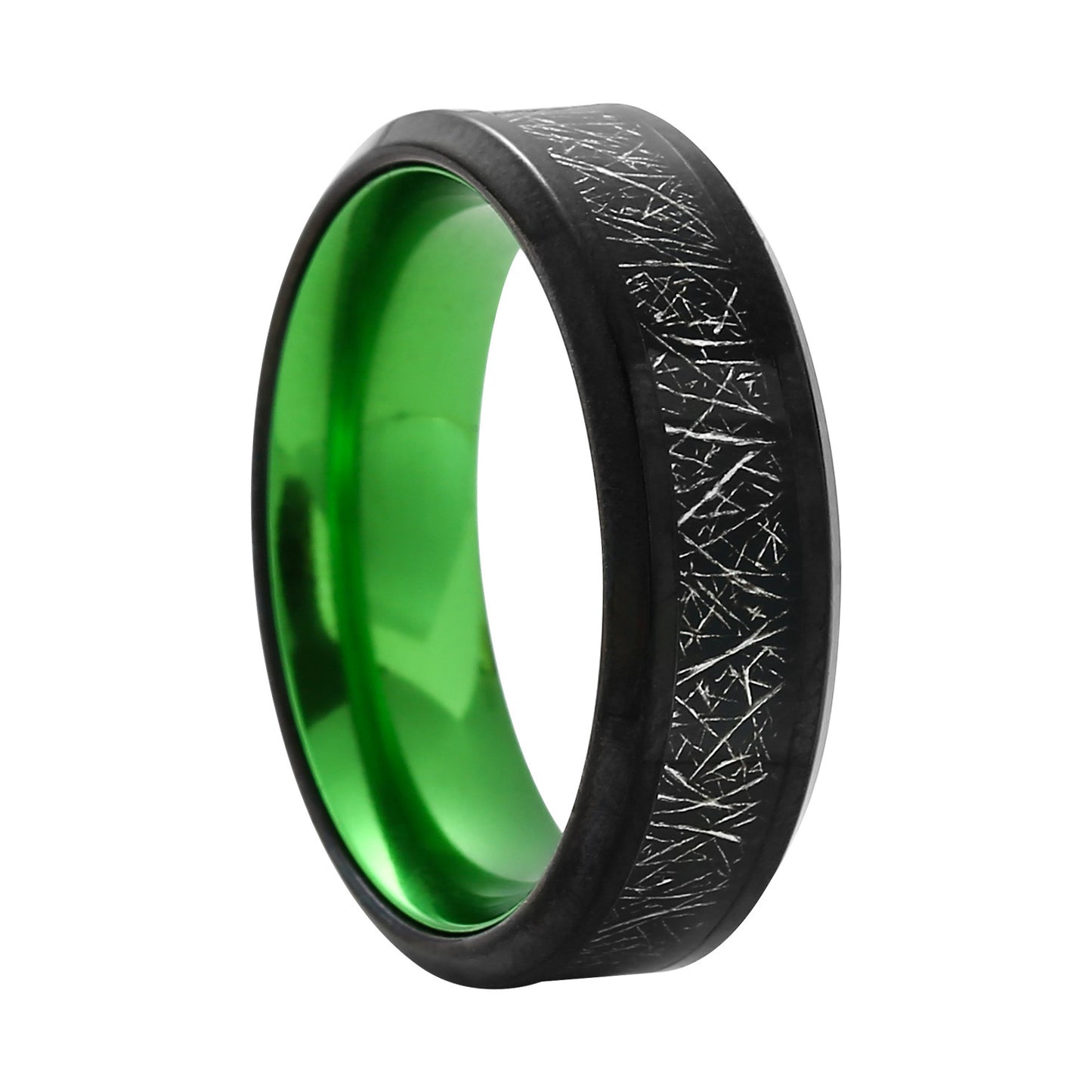 Titanium Steel Ring Imitation Black Meteorite Unisex Crown Style Jewelry Size 7 8 9 10 11 Sleek Design For Daily Wear