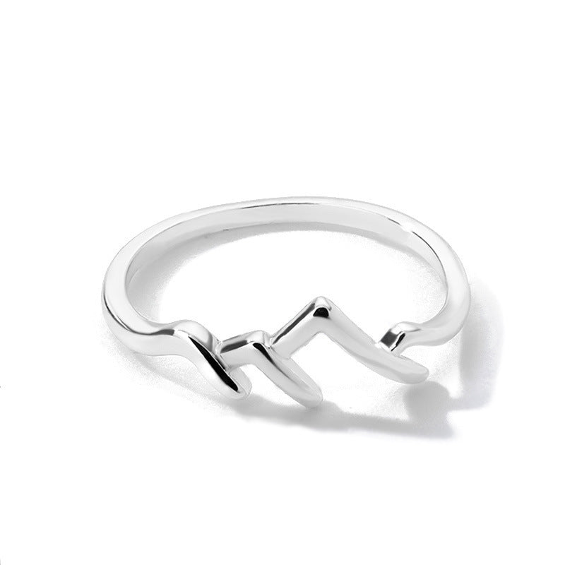 Geometric Chain Band Ring For Unisex Alloy Statement Jewelry In Gold Tone Or Silver Tone Metal Durable Everyday Wear