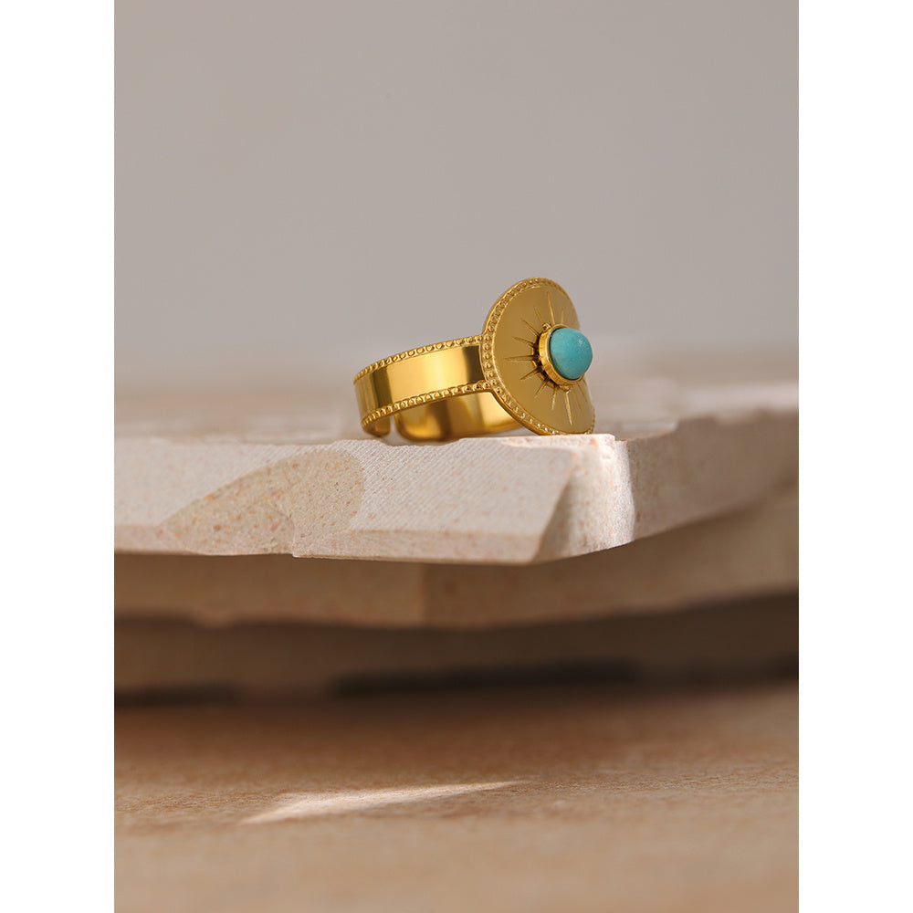 Fashion Ladies Retro Stainless Steel  Adjustable Ring