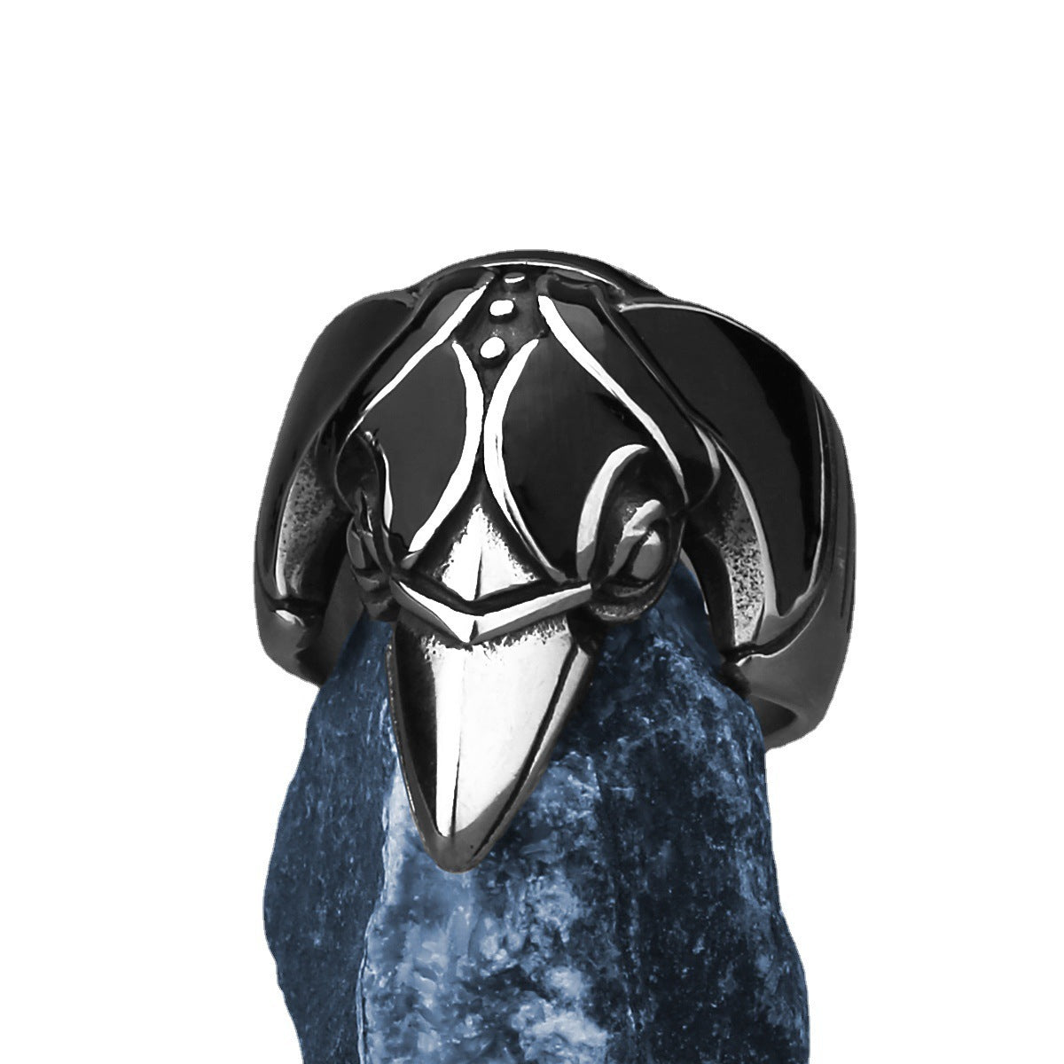 Viking Crow Stainless Steel Ring Norse Mythology Animal Design Jewelry Size 7 8 9 10 11 12 13 Gift Collectible