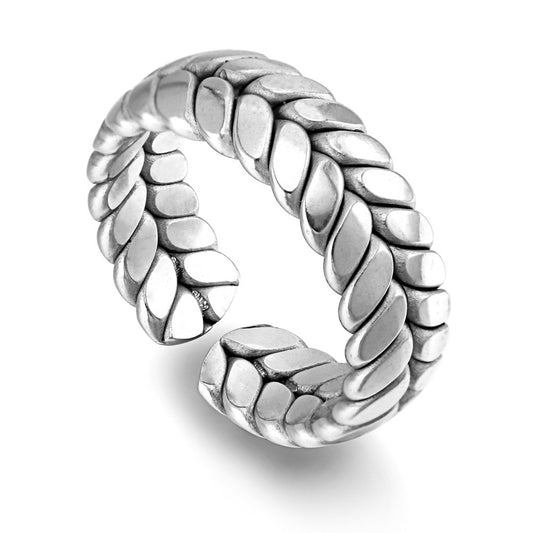 Geometric Alloy Ring Adjustable Unisex Minimalist Fashion