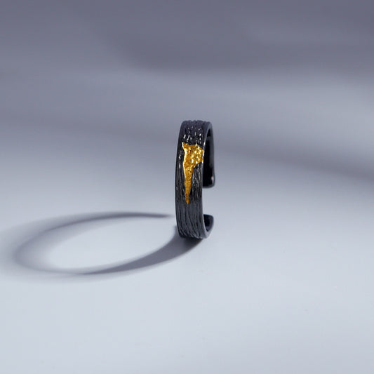 Mens Copper Ring With Retro Flame Design Adjustable Opening Finished Fire Protection Ring Band Jewelry For Men