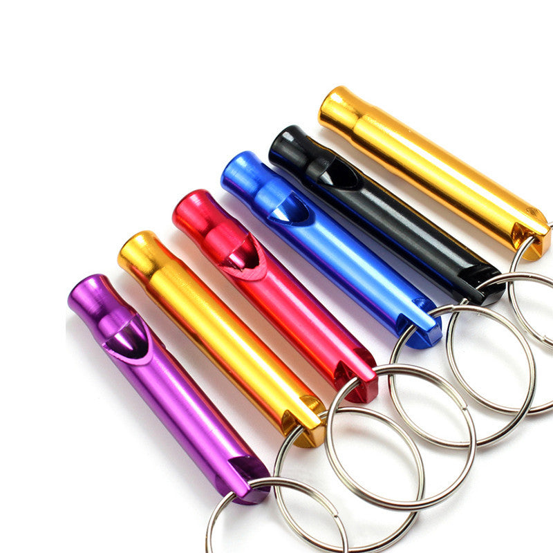 Outdoor Survival Whistle High Frequency Aluminum Keychain For Hiking Camping And Emergency Preparedness Three In One
