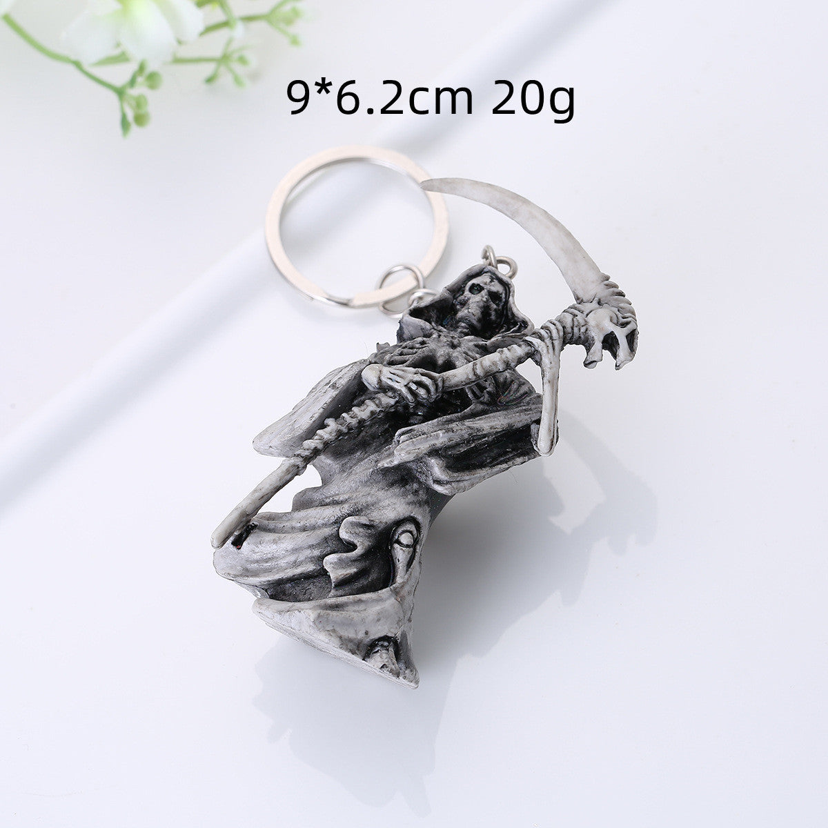 Skull Keychain Rubber Pendant Alloy Accessory Fashion Keychain High Quality Beautiful Keychain Charm Daily Use
