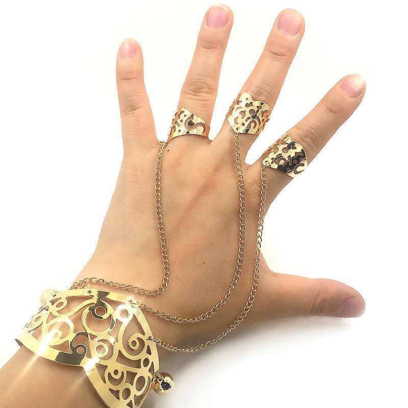 Womens Bracelet And Ring Set Fashion Jewelry Electroplated Silver Tone Jewelry And Gold Tone Jewelry For Womens