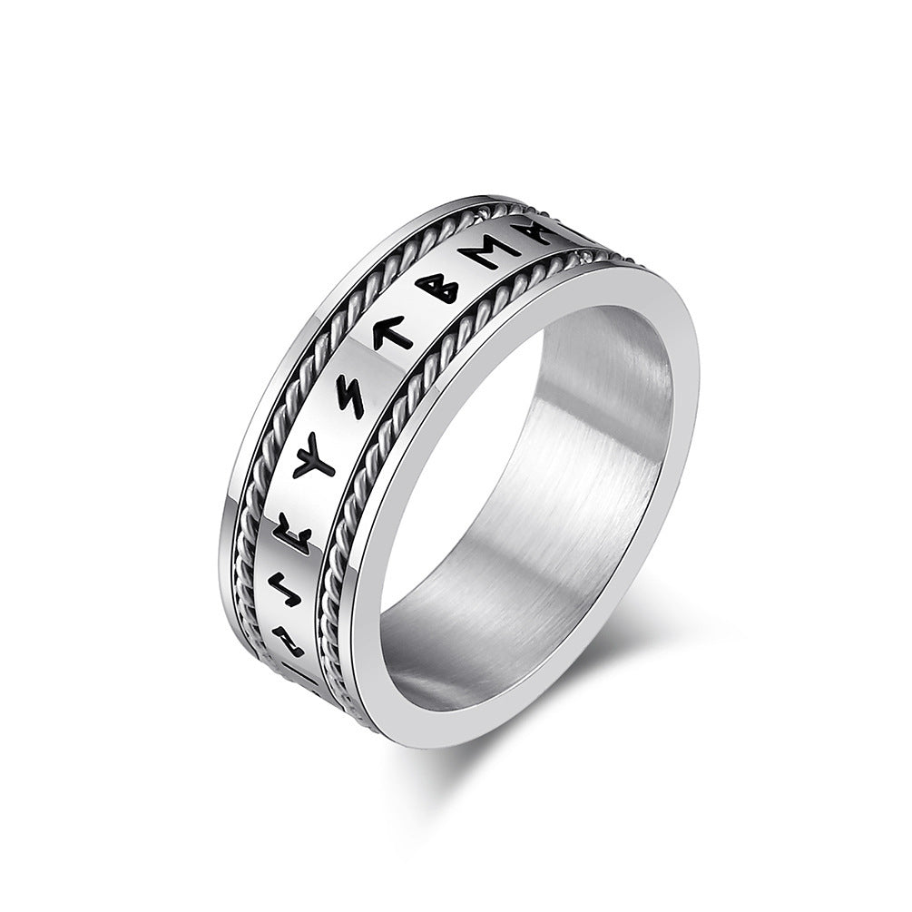 Unisex Titanium Steel Ring Polished Fashion Jewelry Durable Band For Everyday Wear Modern Sleek Design For All
