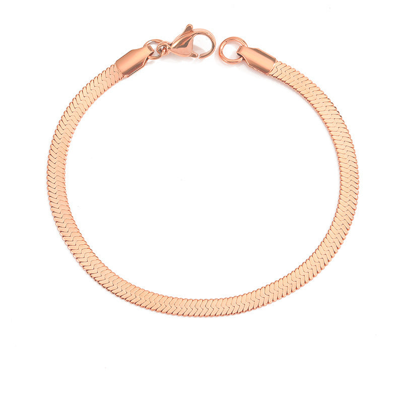 Gold Plated Stainless Steel Bracelet For Women Girls