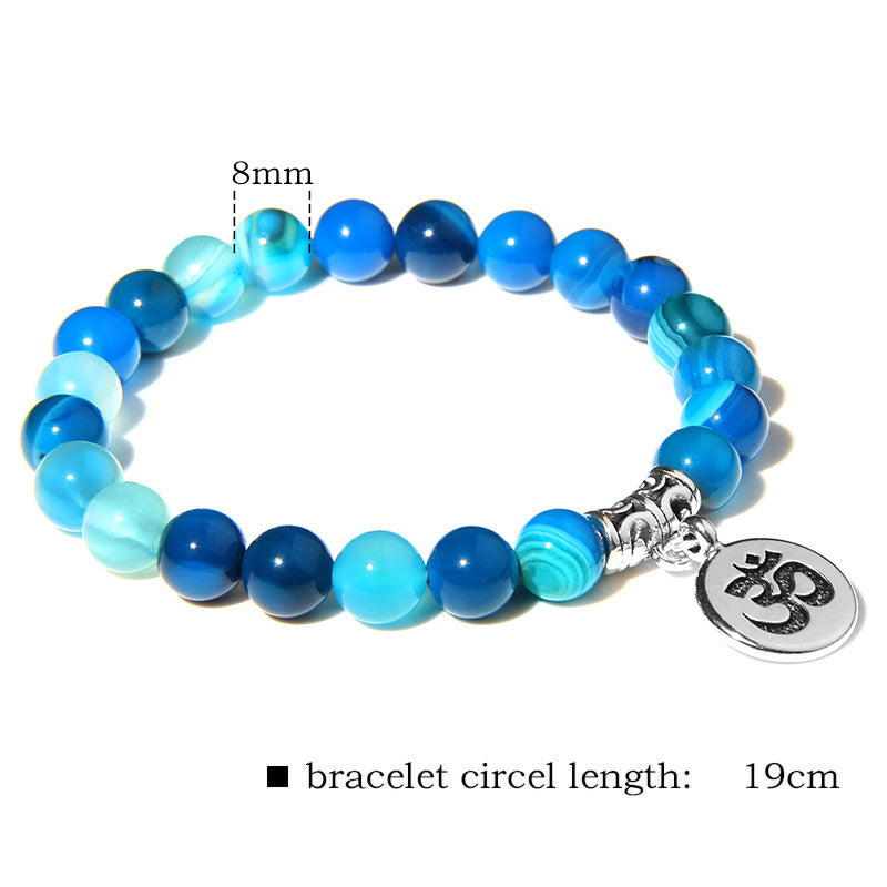 Womens Malachite Crystal Bracelet with Rhinestones Korean Design Yoga Lotus Om Charm Emperor Stone For Everyday Wear